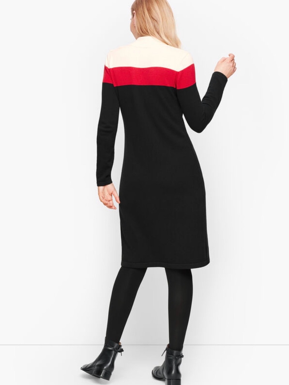 Talbots Long-Sleeve Knit Sweater Dress (XSP)